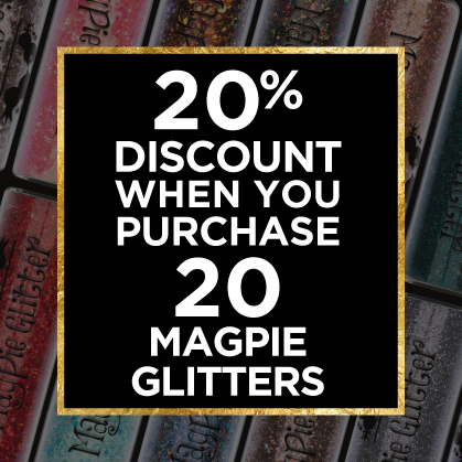 20% Off when you buy 20 Magpie Glitters